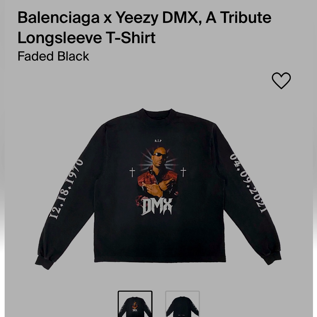 Balenciaga X Yeezy- Dmx Tribute
